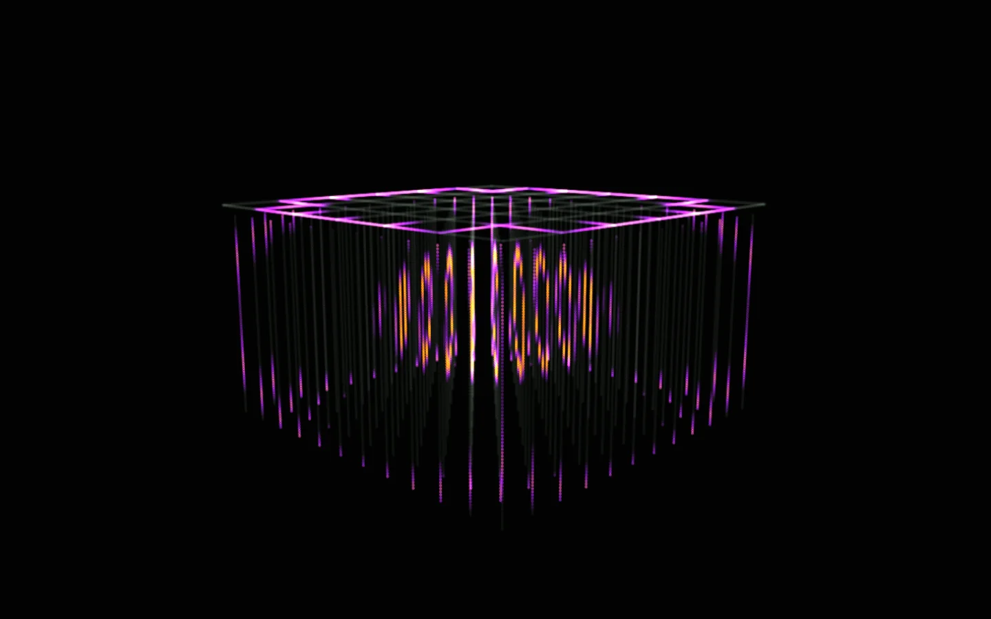Il lampadario con l'effetto Sfera e la palette Villa